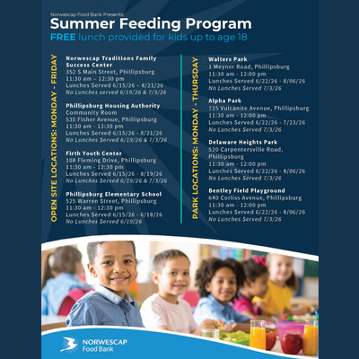 Norwescap Food Bank: Summer Feeding Program (Phillipsburg, NJ)
