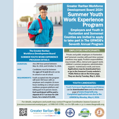 Summer Work Experience Program (GRWDB 2026)