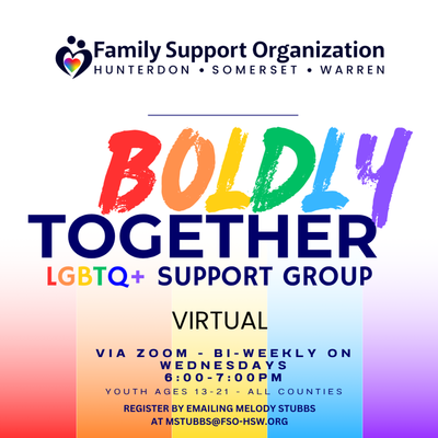 Boldly Together- LGBTQ+ Virtual Adolescent Support Group